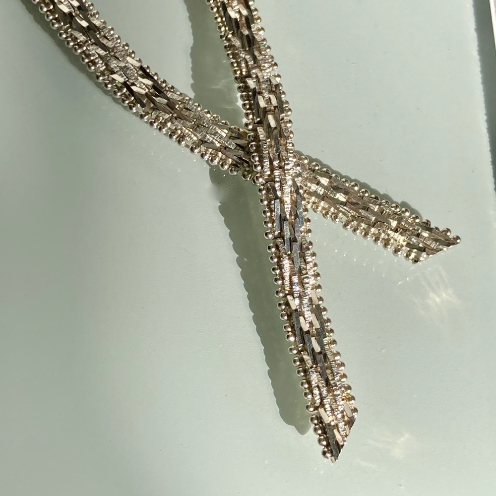 🎁 🎁 Stunning Sterling Silver earring/necklace set (stamped) - Picture 2 of 8